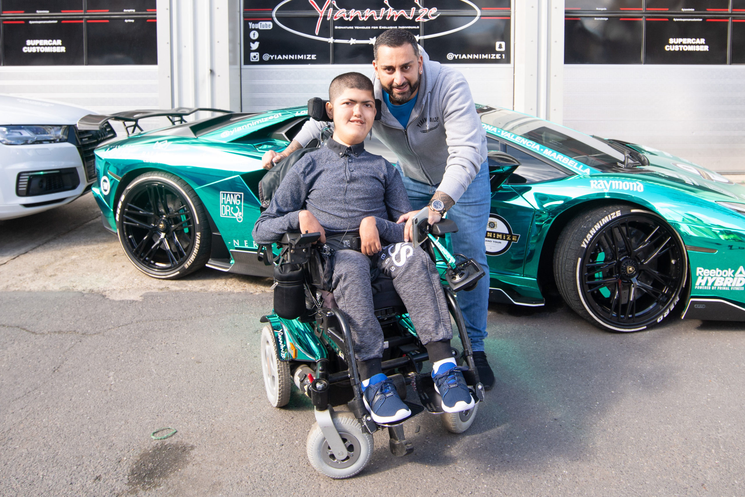 Yiannimize grants wheelchair wrapping wish for brave teen
