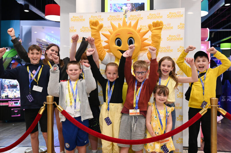 Rays of Sunshine and Funstation treat four families to exclusive VIP day to celebrate the relaunch of Tickets2Wishes