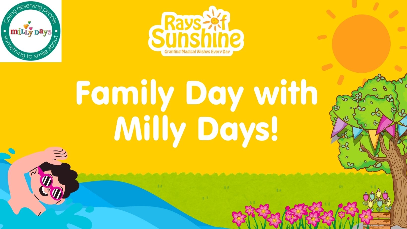 Poster that reads 'Family Days with Milly Days!'
