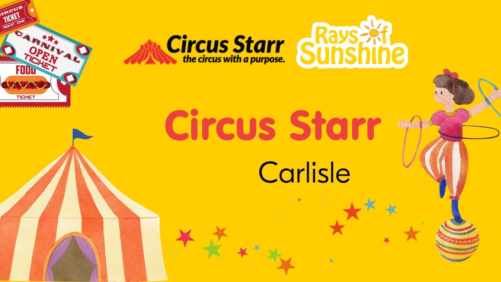 Poster that reads 'Circus Starr: Carlisle'