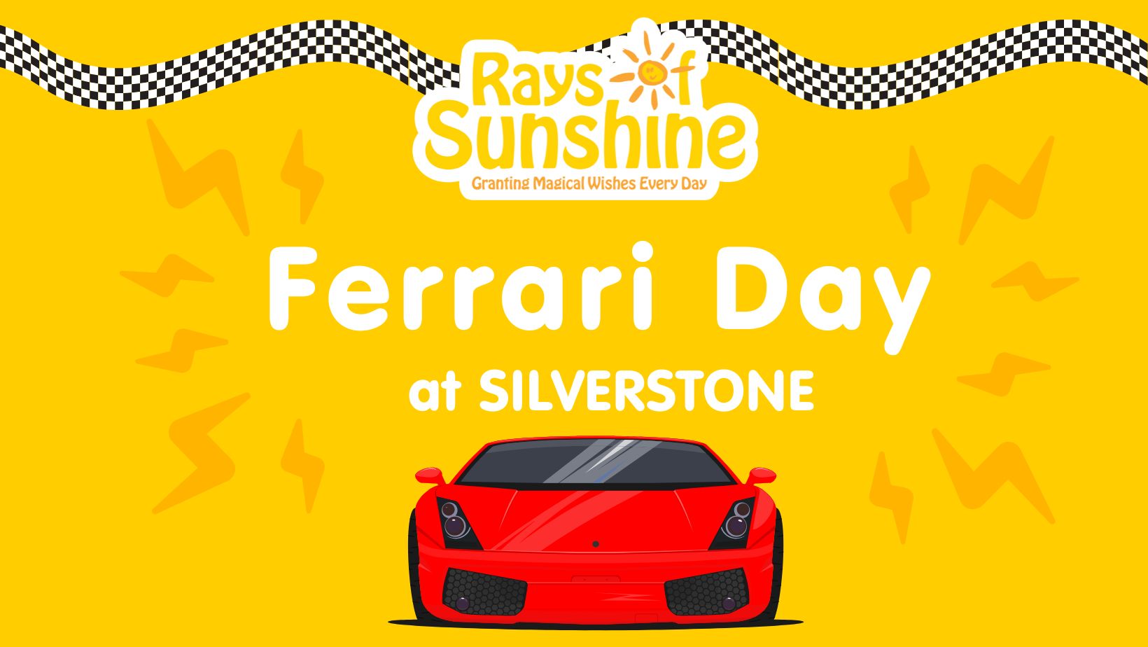 poster that reads 'Ferrari Day at Silverstone'