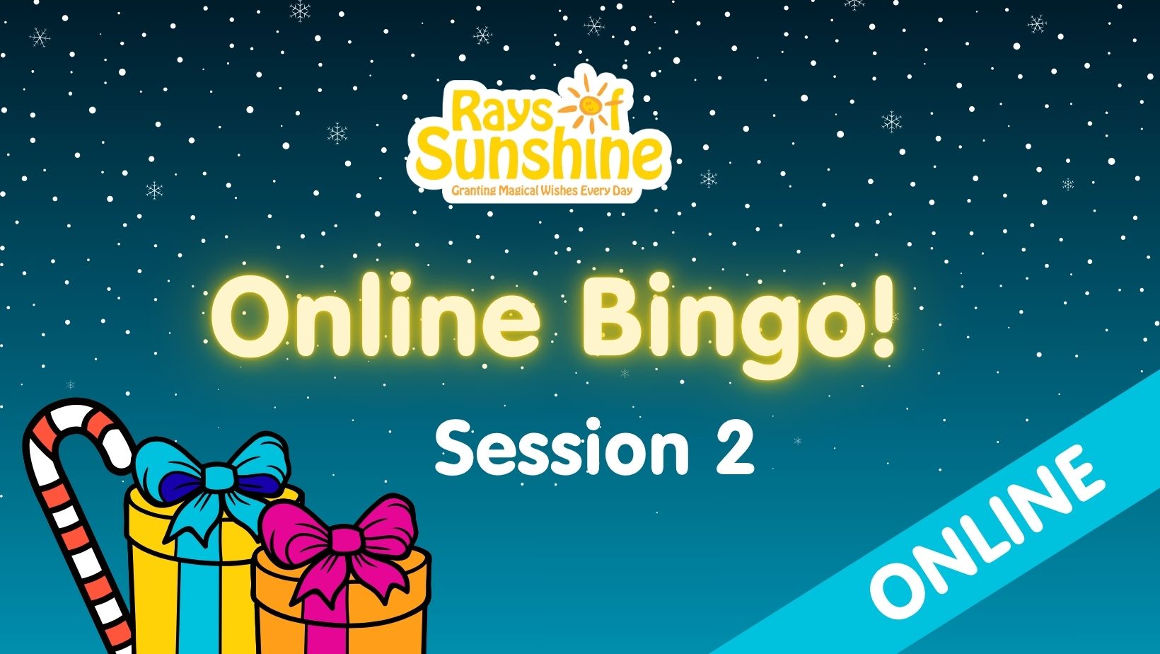 Poster for Online Bingo Session 2 Wish Community Event