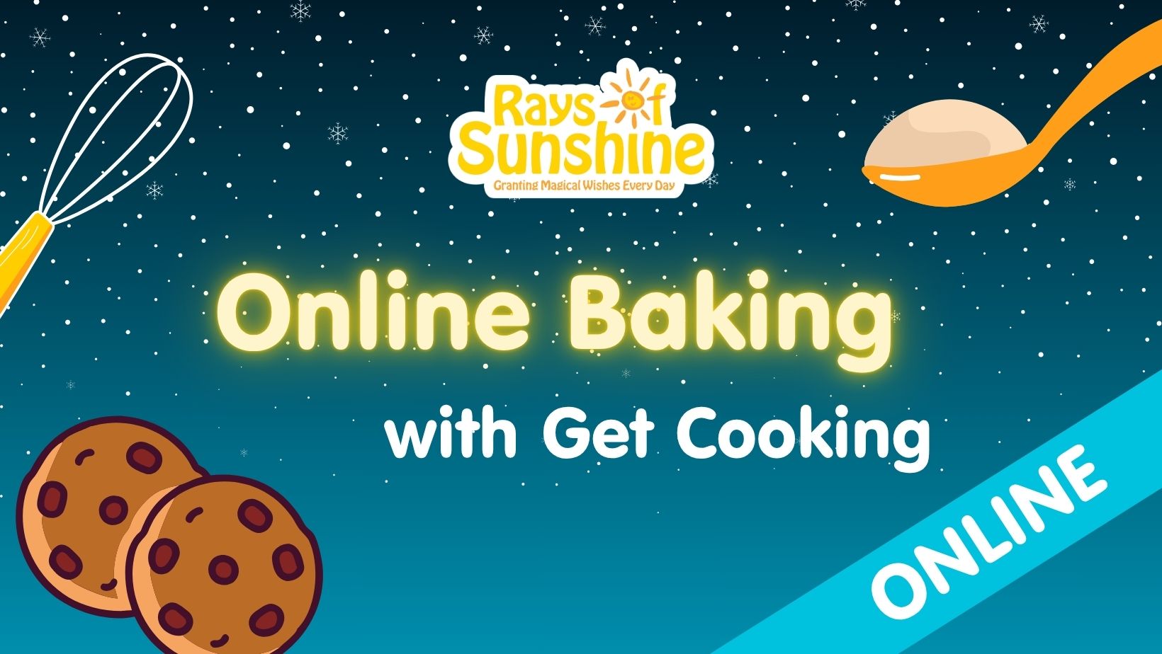 Poster for Online Baking Wish Community Event