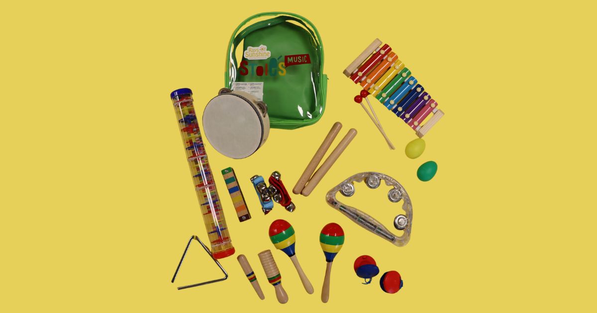 Flat lay pic of different sensory toys