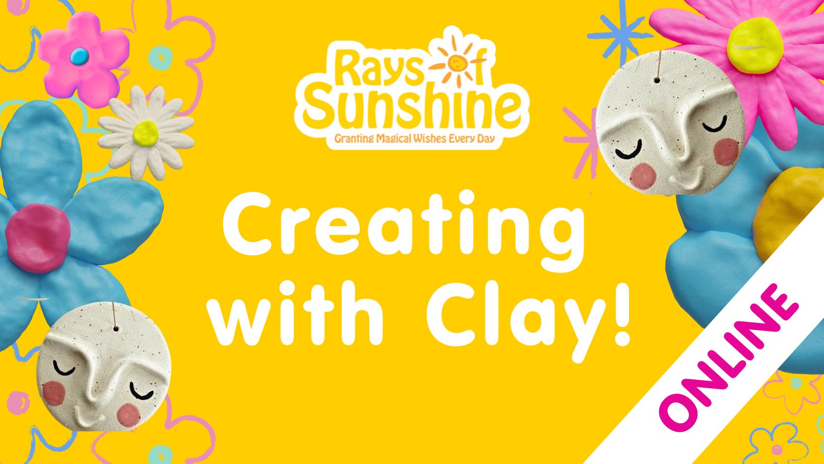 Event poster that reads 'Creating with Clay'