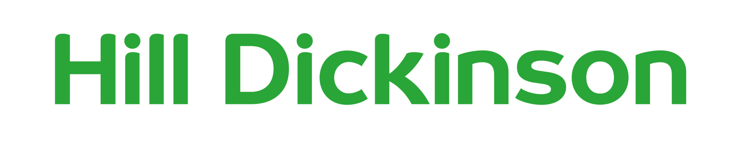Logo for Hill Dickinson in pea green