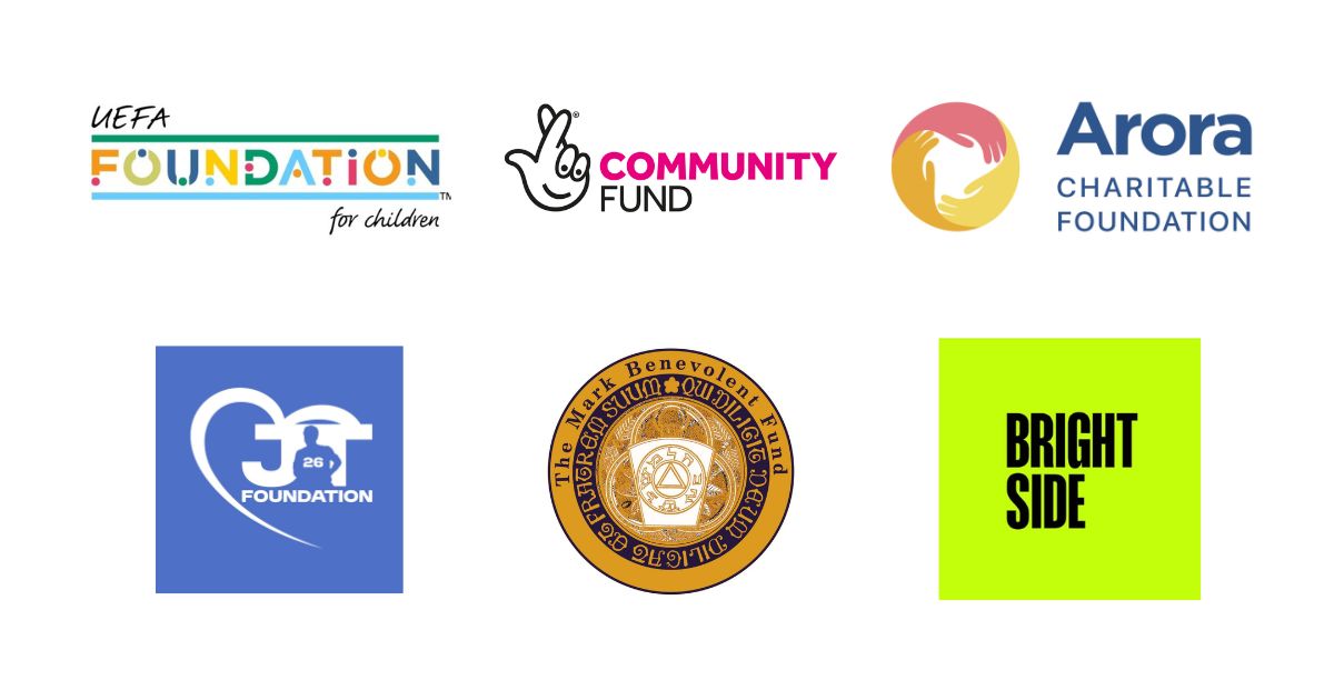 Logos of the trusts and foundations who support Rays of Sunshine's work